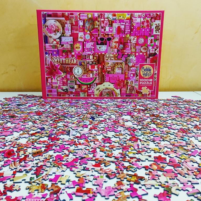 Puzzle Cobble Hill - Rainbow Collection - Pink - 1000 pieces