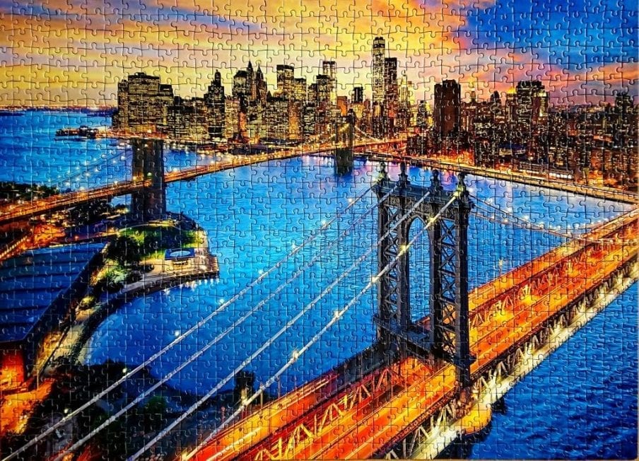 Clementoni Puzzle - Fluorescent Collection - New York - 1000 pieces