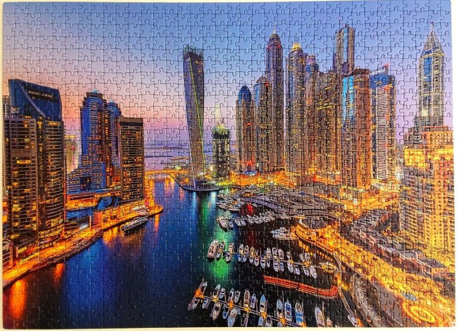 Clementoni Puzzle - 98968 - Fluorescent Dubai - 1000 pieces