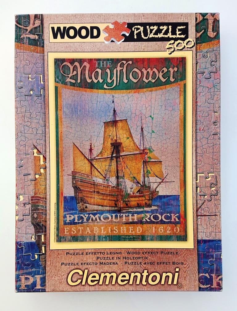 Clementoni Puzzle - 37039 - Wood Puzzle Mayflower - 500 pieces