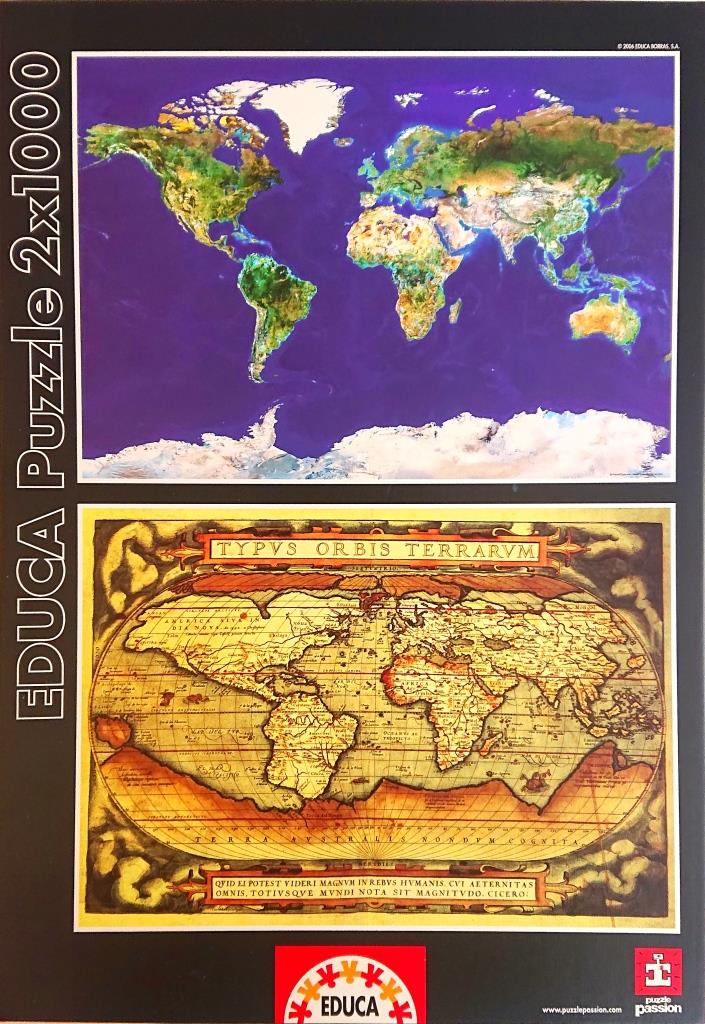 Educa - 13296 a - El Mundo - 2 x 1000 piezas