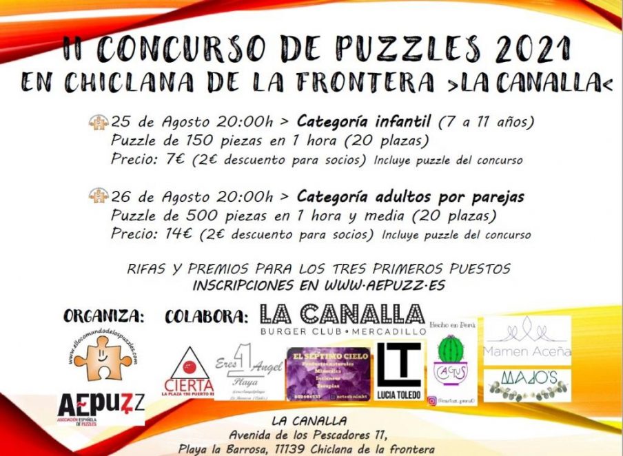 II Concurso de Puzzles 2021 en Chiclana de la Frontera - La Canalla