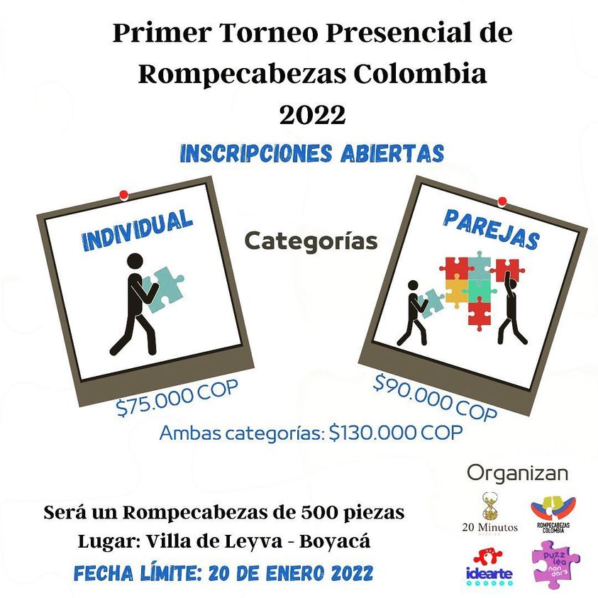 Primer Torneo Presencial de Rompecabezas Colombia 2022