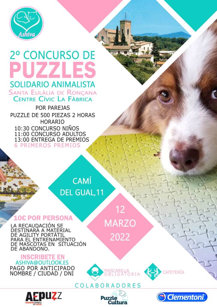 22-03-26 2º Concurso de Puzzles Solidario Animalista