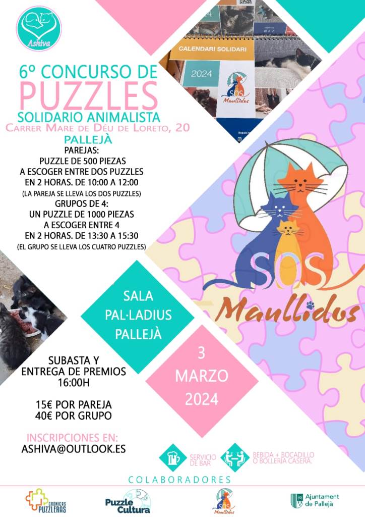 6º Concurso de Puzzles Solidario Animalista