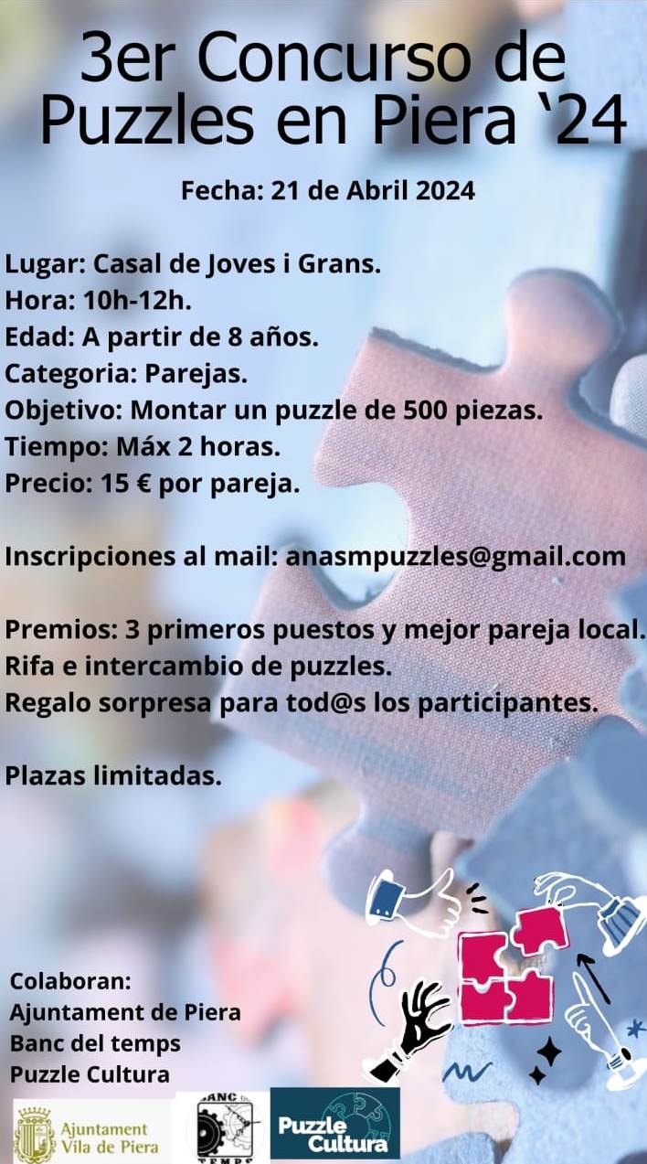 3er Concurso de Puzzles en Piera 2024