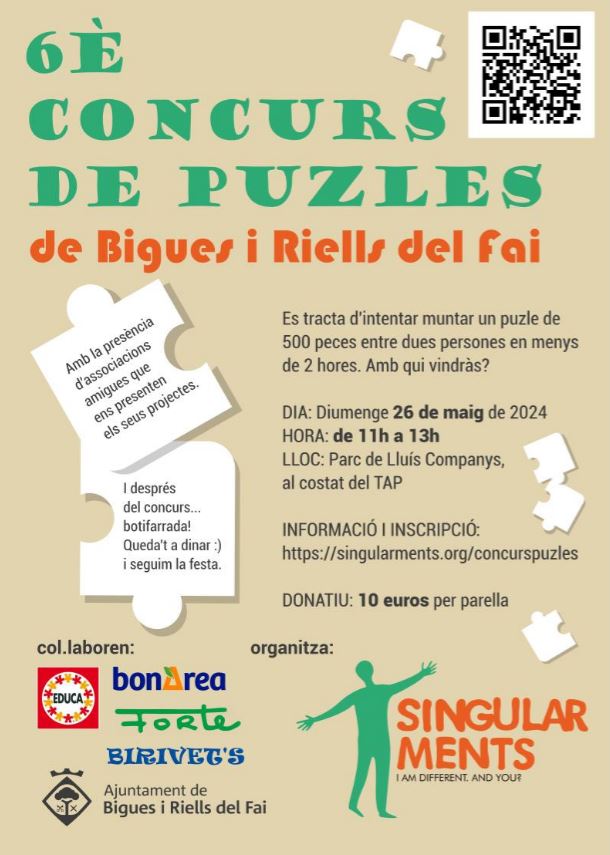 6e Concurso de Puzzles de Bigues i Riells del Fai