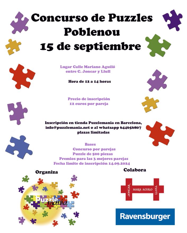 Concurso de Puzzles de Poblenou Puzzlemania