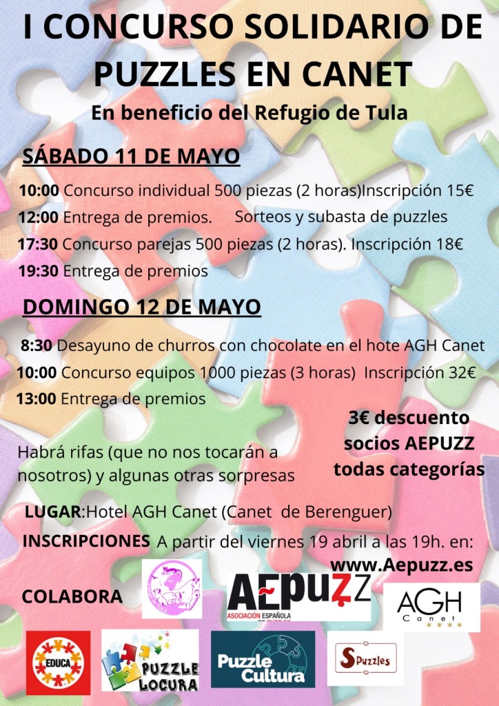 I Concurso Solidario de Puzzles en Canet