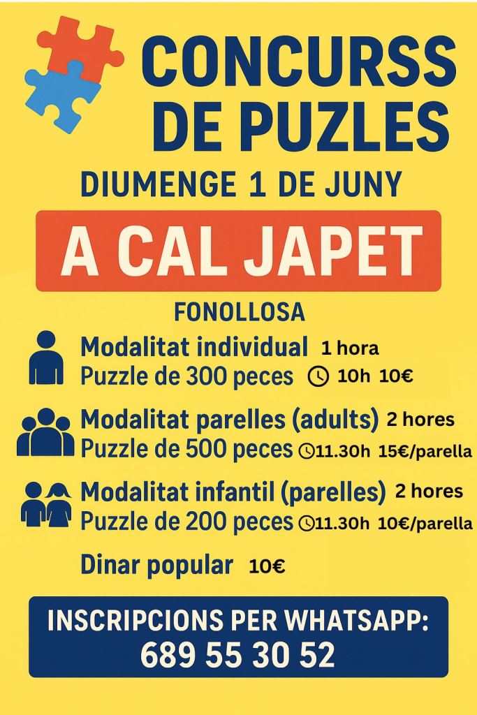 Concurso de Puzzles de Cal Japet