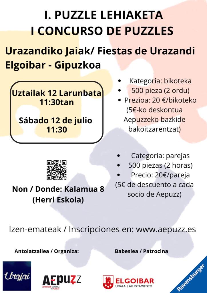 I Concurso de puzzles Fiestas de Urazandi