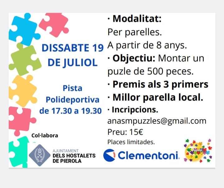 2 Concurso de Puzzles en Hostalets de Pierola