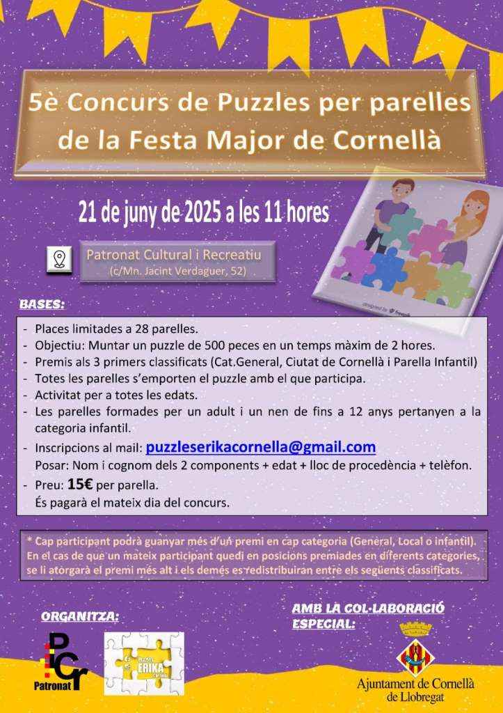 5 Concurso de Puzzles de la Fiesta Mayor de Cornella